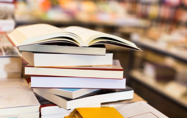 Stack of books for Book Lovers Day